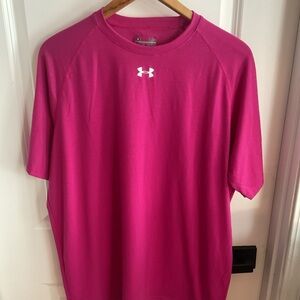 Under Armour Men’s Hot Pink Short-Sleeve Performance Tee